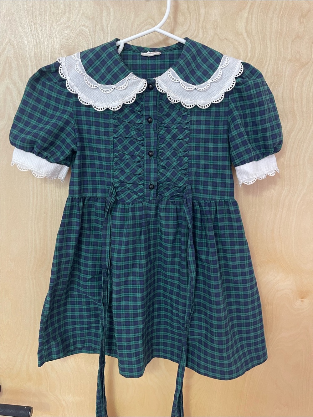 Vintage Plaid Girls Dress